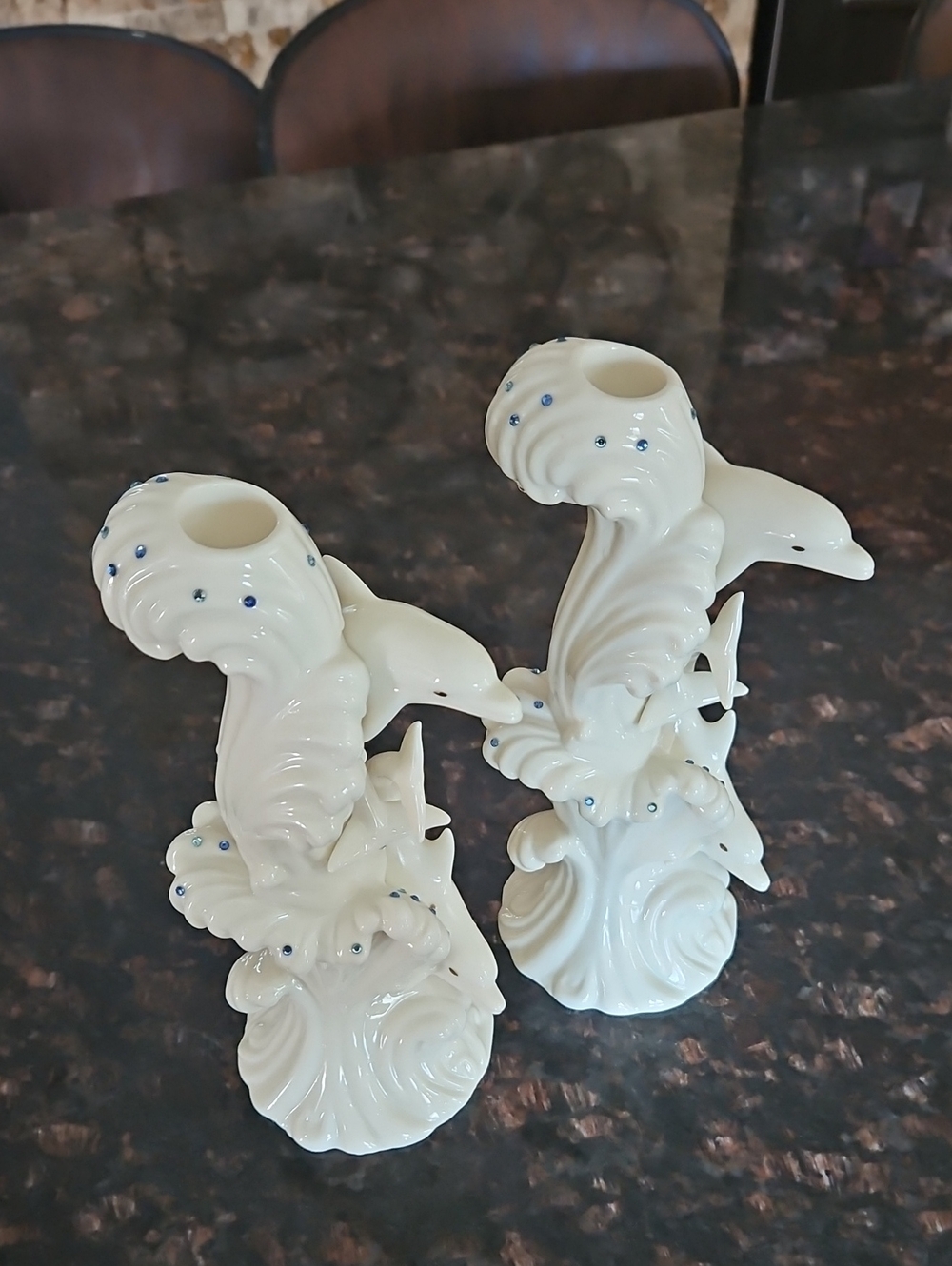 Lenox Dolphin Taper Candle Holder FINE CHINA WGems